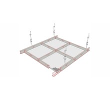 Sistem de tavan casetat metalic Tile Lay-in Microlook