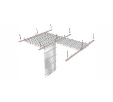 Sistem de tavan metalic tip grila Open Cell Quadro Line