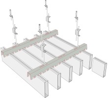 Sistem de tavan metalic Lineer Baffle Sistem R